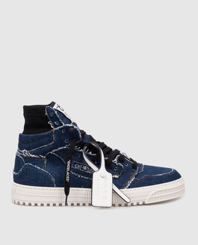 Off-White Синие хайтопы 3.0 Оff Сourt OMIA065F24FAB001