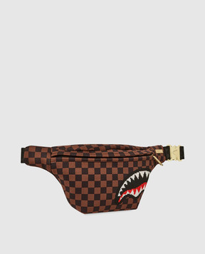 Sprayground Детская коричневая поясная сумка Sharks In Paris 910B6841NSZ