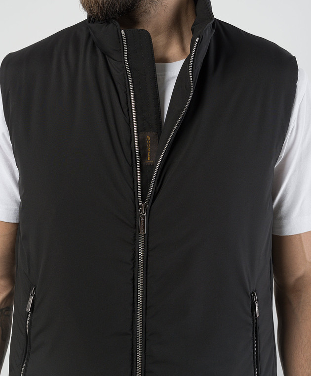 MooRER Чорний пуховий жилет UROS UROSSKT зображення 5