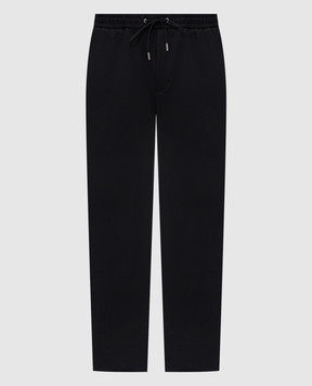 Moncler Черные спортивные брюки с логотипом K20912A0002289ALO