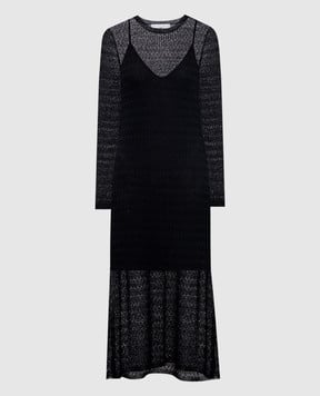 PROENZA SCHOULER Чорна ажурна сукня Miriam WL2537608KC136