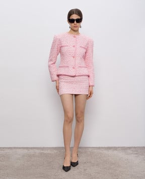 Rowen Rose Розовый твидовый жакет JCKRR402