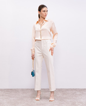 Tom Ford Помаранчева блуза із шовку CA3276FAX1311