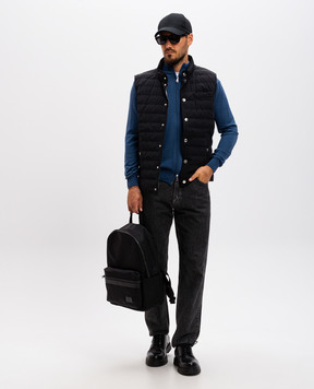 Cashmere&Whiskey Синий кардиган из шерсти мериноса 97396