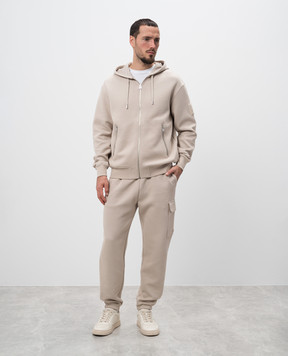 Mackage Бежевая спортивная куртка KRYS с фактурным логотипом KRYSZP