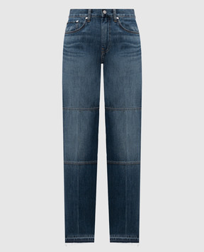 Helmut Lang Сині джинси з патчем логотипа O10DW203