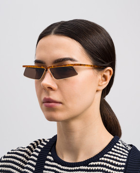 The Attico by Linda Farrow Коричневі сонцезахисні окуляри Aria Cat Eye ATTICO70C3