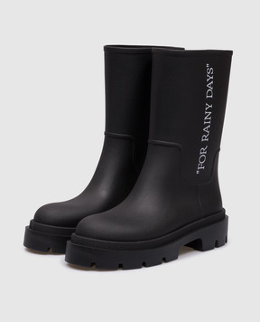 Off-White Чорні черевики Reboot Rainy Days OMIE00BC99MAT001