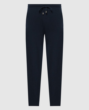 Canali Синие спортивные штаны MJ02137T0855