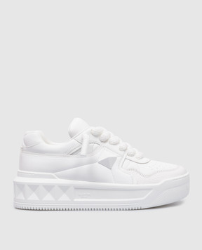 Valentino Белые кожаные кроссовки ONE STUD XL 6W2S0FQ4XTM
