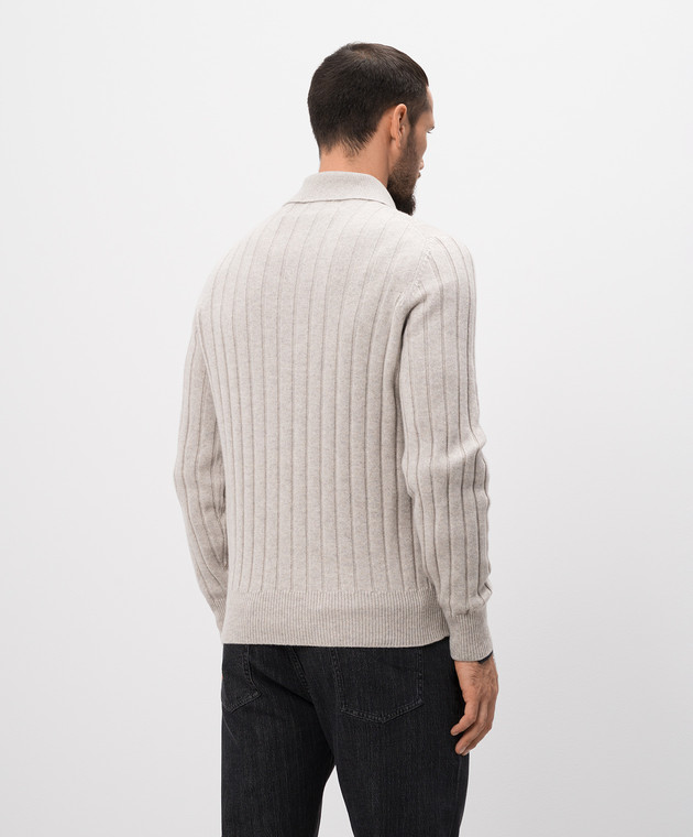Brunello Cucinelli Бежевый свитер из кашемира M22708105 изображение 4