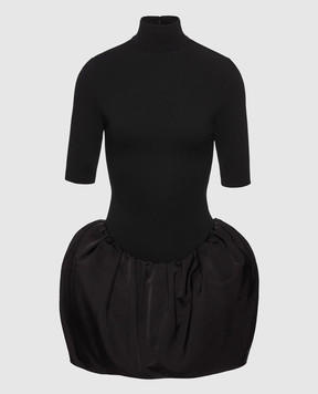 Magda Butrym Черное платье с драпировкой DRESS08208925