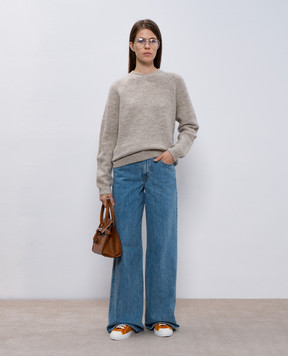 John Smedley Сірий светр Couper з вовни COUPER