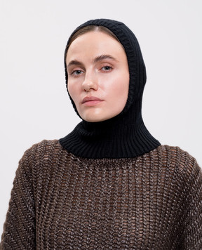 Allude Чорний капор з кашеміру 25511223