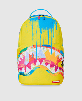 Sprayground Дитячий жовтий рюкзак EUFORIC з брендовим принтом 910B6357NSZ