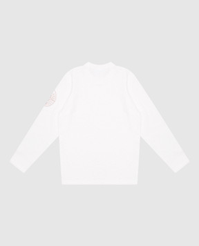 Stone Island Детский белый свитер с логотипом логотип логотип. K1S165100012S00B08