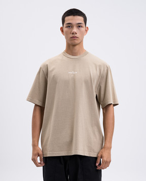 Stone Island Бежева футболка з принтом логотипа K2S152100037S0241