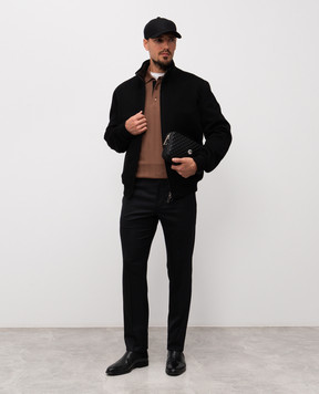 Stefano Ricci Коричневое поло из шерсти K303024P03F25346