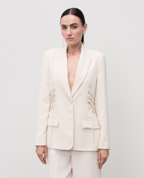 Twinset Білий жакет зі шнурівкою 252TP2285