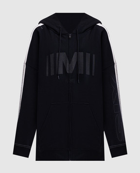 Maison Margiela MM6 Черная спортивная куртка-худы с эмблемой S52HG0040M25013