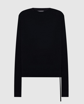 Ann Demeulemeester Чорний джемпер Nemi з кашеміром та шовком B0012515KN055