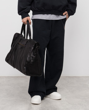 Balenciaga Чорна шкіряна дорожня сумка Le City 8103642ABEK