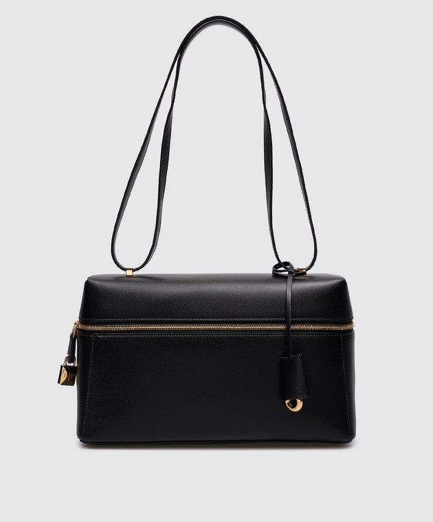 Loro Piana - Черная кожаная сумка Extra Bag FAN3462 купить в Symbol