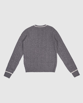 Moncler ENFANT Дитячий сірий светр з вовною K29549C00004M12411214