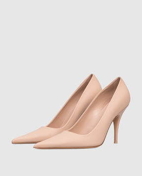 Vetements Бежеві шкіряні туфлі WH76HE500PE