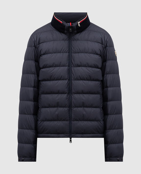 Moncler Синя пухова куртка Brendann K20911A00019597X2