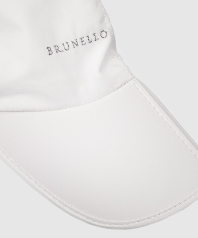 Brunello Cucinelli Бежевая кепка с логотипом MD4799984 изображение 4