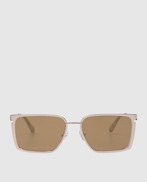 Off-White Золотисті сонцезахисні окуляри Yoder OERI121S24MET001