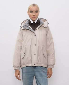 Brunello Cucinelli Бежева пухова куртка MG5017852