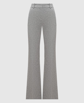 Ermanno Scervino Сірі штани кльош з вовною D476P327GVP