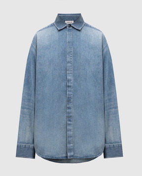 Fear of God Голубая рубашка джинсовая с патчем логотипа FGE2505011DNM