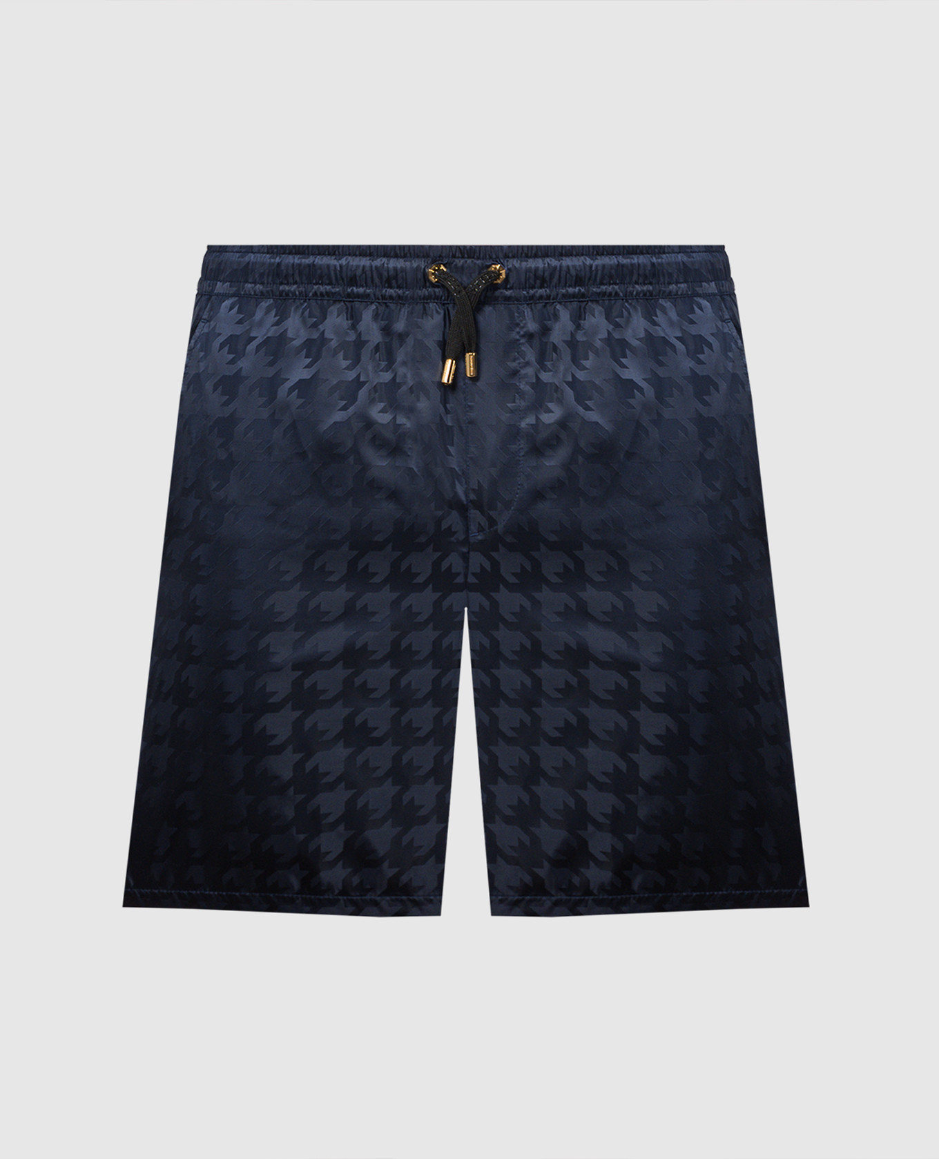 Blue patterned swimming shorts