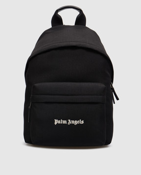 Palm Angels Черный рюкзак с вышивкой логотипа PMNB024C99FAB001