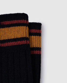 Etro Сині шкарпетки з вовни WAVA0004AV391