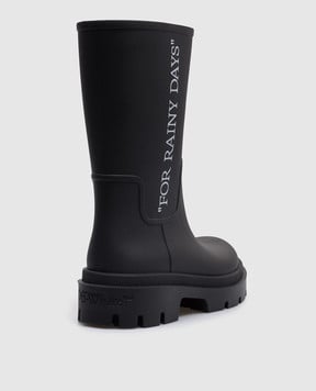 Off-White Чорні черевики Reboot Rainy Days OWIE049C99MAT001