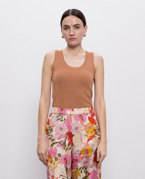 Max Mara Weekend Коричневий топ CEYLON CEYLON