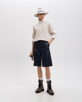 Brunello Cucinelli Бежевый свитер из кашемира M12173604