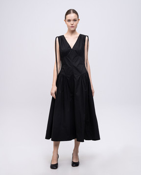 PROENZA SCHOULER Чорна сукня міді Clayton WL2523534SC080