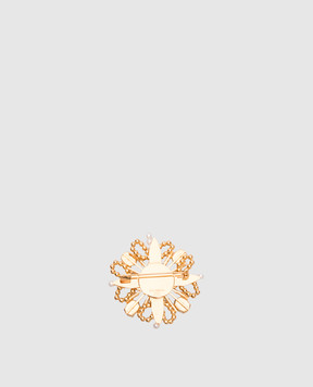 Balmain Золотиста брошка Brandebourg з кристалами FN1XM539MPYB