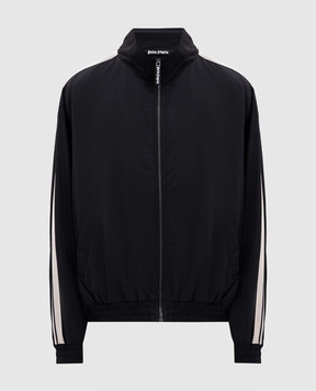 Palm Angels Черная спортивная куртка с логотипом PMEB029F25FAB001