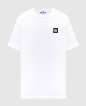 Stone Island Біла футболка з нашивкою логотипа K2S152100027S0013