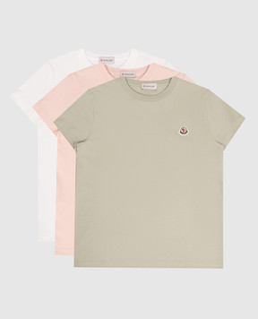 Moncler ENFANT Дитячий набір футболок з логотипом K29548C0002189AT91214