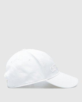 Off-White Біла кепка з вишивкою логотипа OWLB044S24FAB001