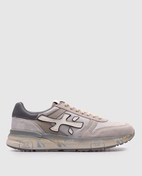 Premiata Серые комбинированные кроссовки MICK MICK