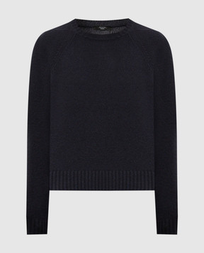 Max Mara Weekend Синий свитер GABBIA из шерсти GABBIA