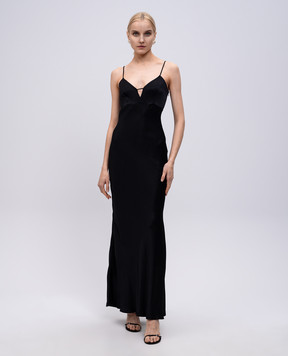 Twinset Чорна сукня з емблемою 251TP2653